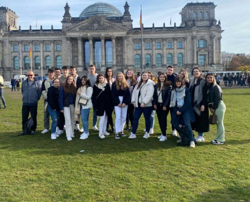 Klasse 13-2 auf der Studienfahrt nach Berlin