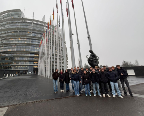 Klasse 12-3 im Europäischen Parlament